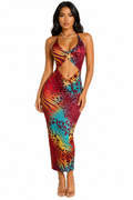 animal print dress