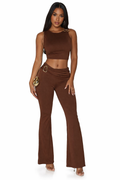 Brown 2 piece