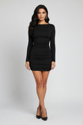 black color round neck